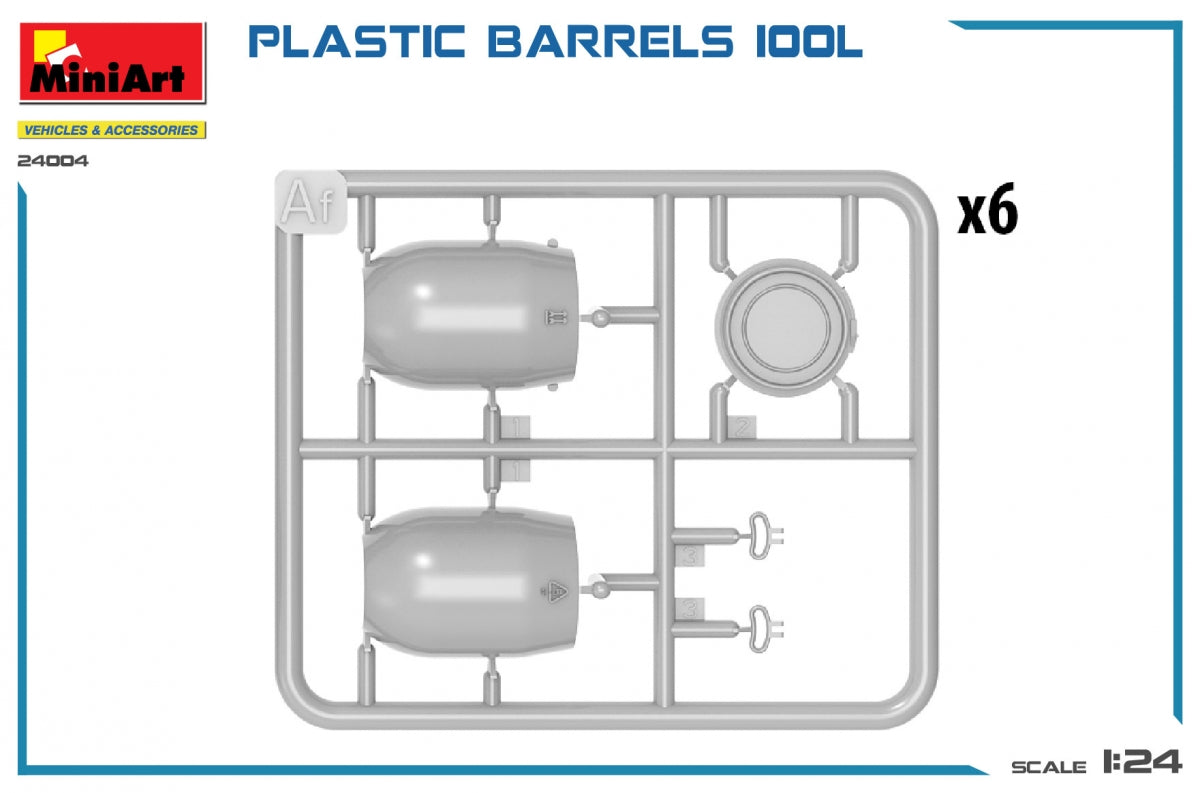 MiniArt 24004 FÛTS EN PLASTIQUE 100L 1/24 – imagen 3