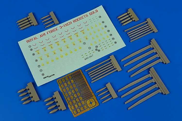 Aerobonus 480067 RAF roquettes de 3 pouces et 60 livres (1/48)