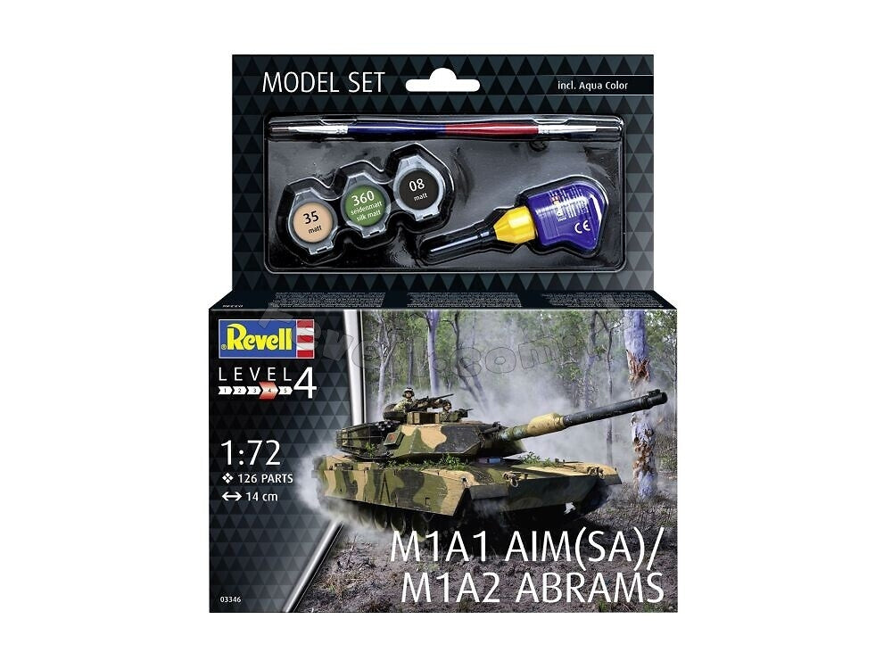 Revell - 63346 - M1A1 AIM(SA)/ M1A2 Abrams - Maquette 1/72