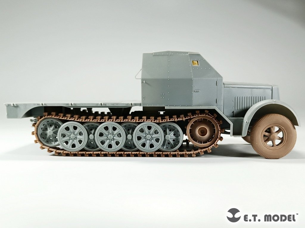 ET Model P35-132 Sd.Kfz.7(8t) allemand de la Seconde Guerre mondiale, roues avant affaissées et roue de secours type 1 pour maquette Dragon/Trumpeter au 1/35 – immagine 5