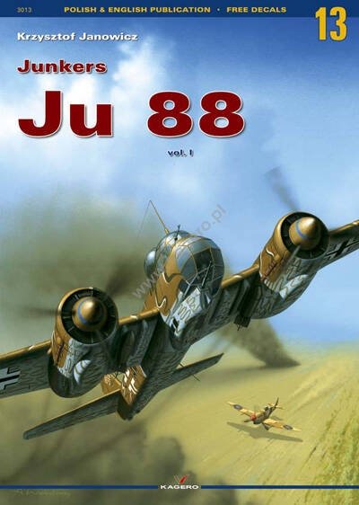 Kagero 3013 Junkers Ju 88 vol. I (pas d'extras) (pas d'autocollant) EN/PL