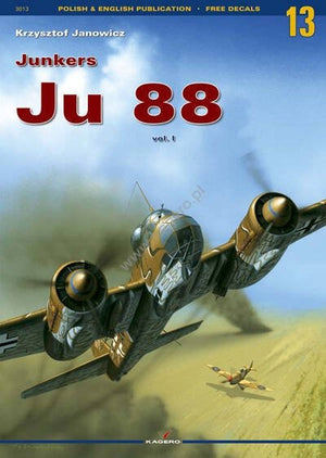 Kagero 3013 Junkers Ju 88 vol. I (pas d&amp;#39;extras) (pas d&amp;#39;autocollant) EN/PL