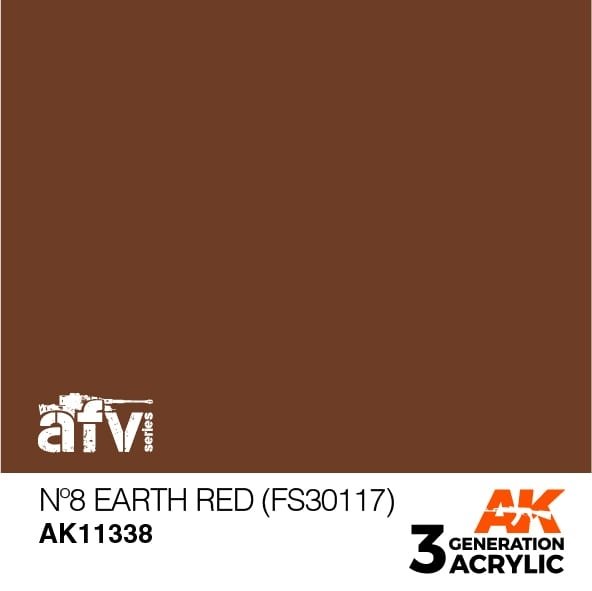 AK Interactive AK11338 Nº8 Rouge Terre (FS30117) 17 ml
