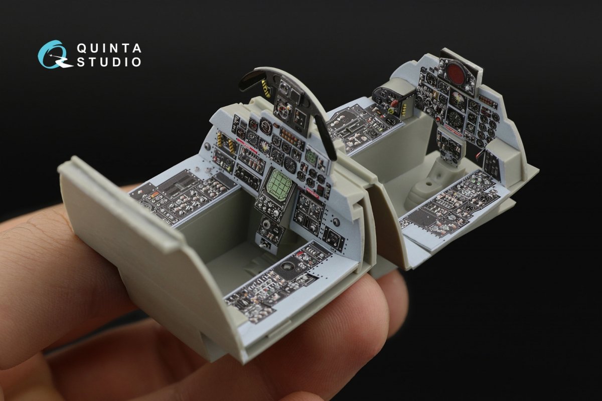 Intérieur imprimé en 3D et coloré sur papier décalcomanie (Revell) Quinta Studio QD32039 F-4E 1/32 – Bild 6