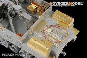 Maquette Voyager PE35375 Fusil américain M7 Priest de la Seconde Guerre mondiale (production intermédiaire) avec étui à munitions et ensemble téléphonique pour DRAGON 6637 au 1/35 – immagine 6
