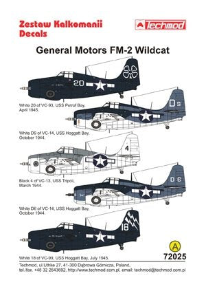 Techmod 72025 - General Motors FM-2 Wildcat 1/72 – image 2