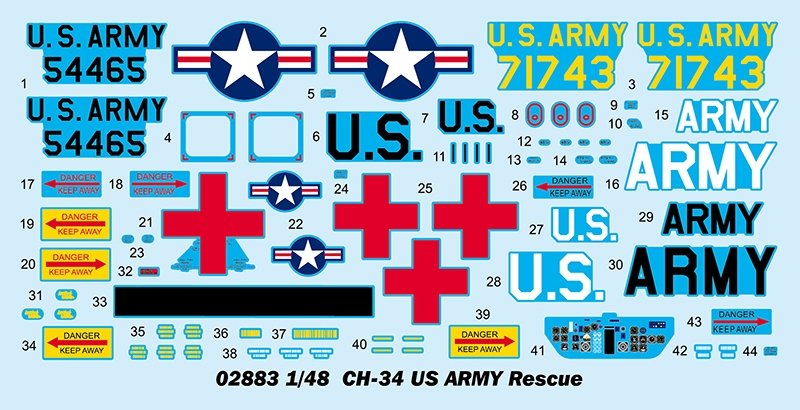 Trumpeter 02883 CH-34 US ARMY Rescue 1/48  – Bild 12
