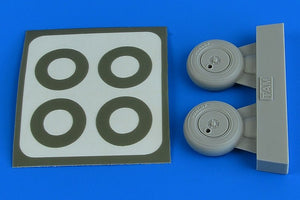Roues Aires 4781 Spitfire Mk.I (avec enjoliveurs) et masques de peinture 1/48 TAMIYA