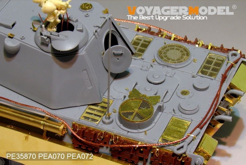 Plan de conception de base du prototype de Panther II allemand de la Seconde Guerre mondiale, modèle Voyager PE35870, pour AMUSING HOBBY, échelle 1/35 – imagen 7