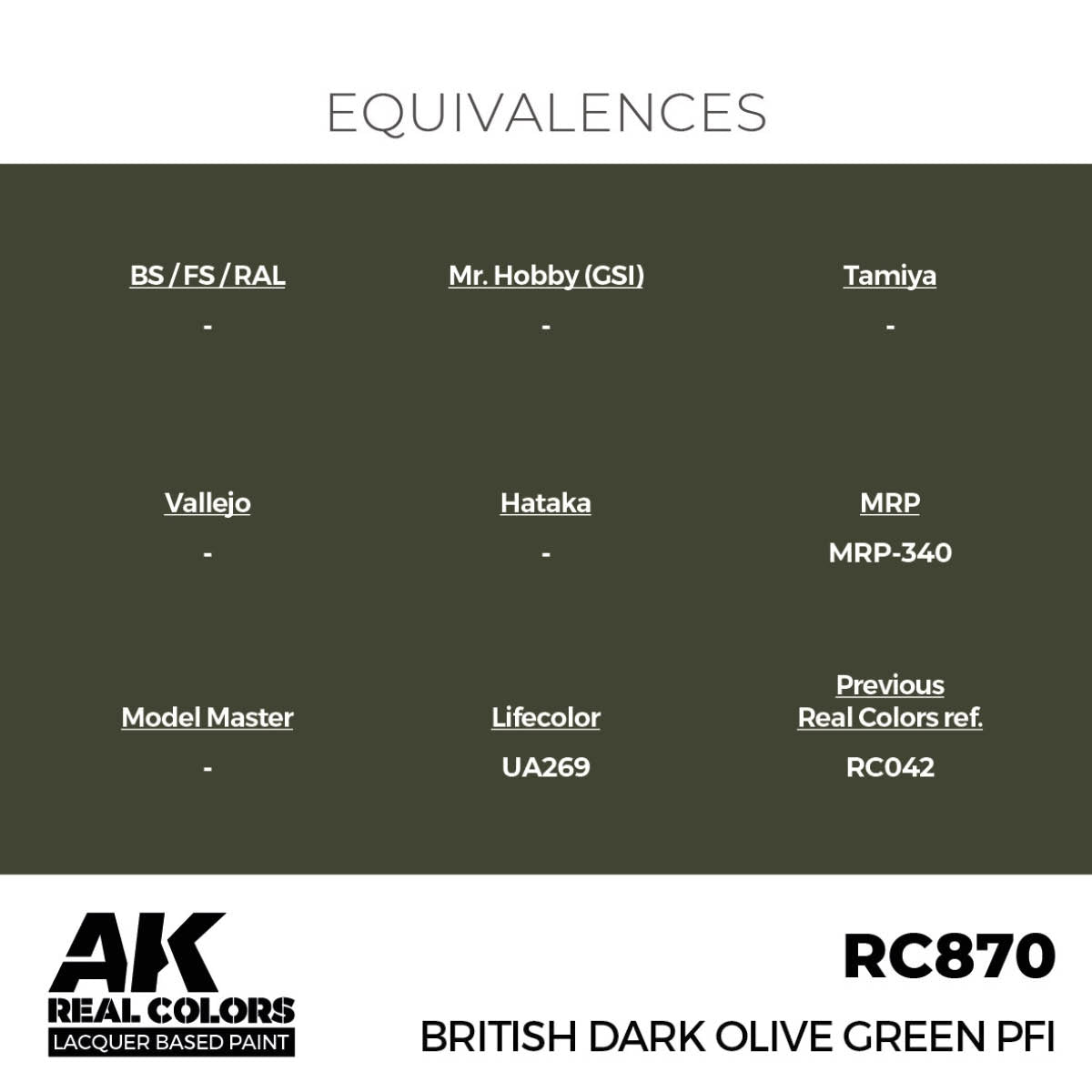 AK Interactive RC870 British Vert Olive Foncé PFI 17 ml – Bild 3
