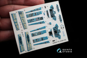 Intérieur imprimé en 3D et coloré sur papier décalcomanie Quinta Studio QD48047 Su-30MKK (pour kit HobbyBoss) 1/48 – image 2