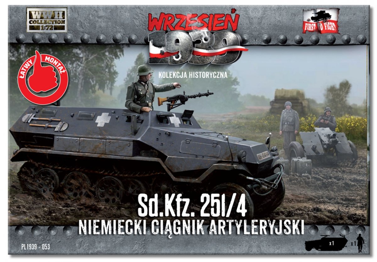 Premier à combattre PL053 Tracteur d&amp;#39;artillerie allemand Sd.Kfz. 251/4 (1/72) – image 2