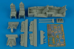 Ensemble de cockpit Aires 4428 F-16B MLU Fighting Falcon au 1/48 Hasegawa