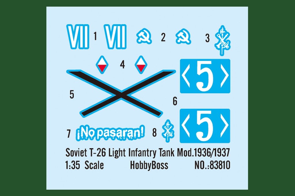 Hobby Boss 83810 Char d&amp;#39;infanterie léger soviétique T-26 Mod.1936-1937 (1/35) – image 4