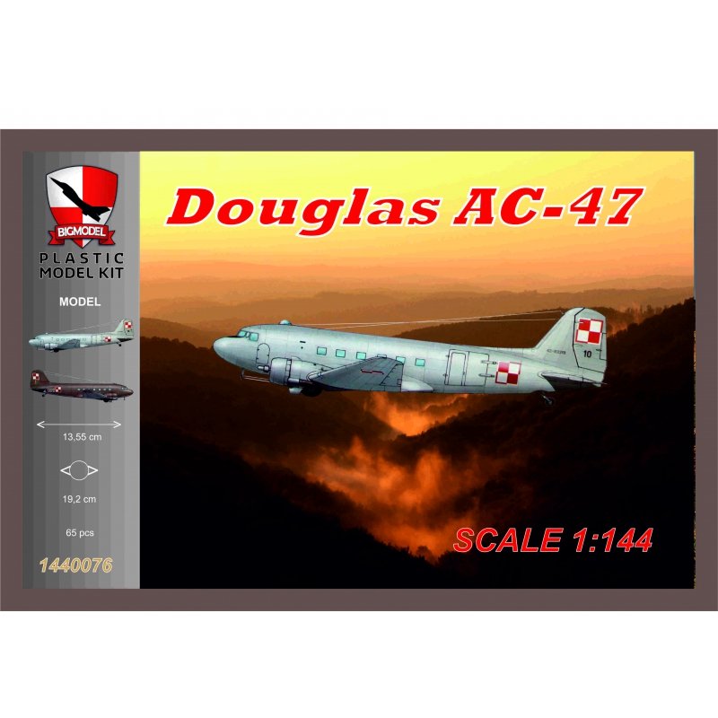 Maquette Big Model 1440076 Douglas AC-47 Pologne 1/144