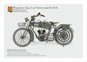 Copper State Models B32-002 Wanderer 4PS Moto 1916 1/32 – imagen 9