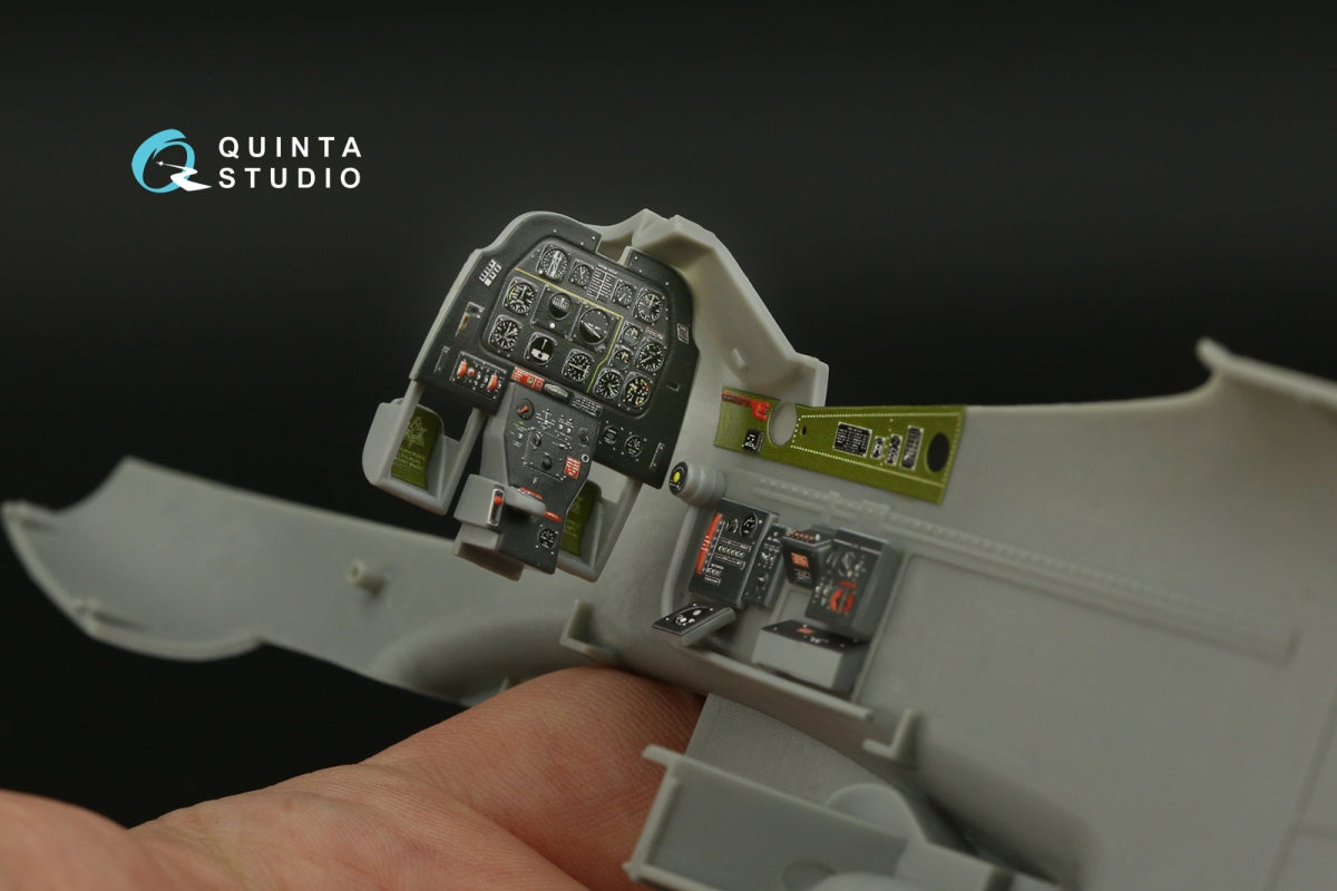 Intérieur imprimé en 3D et coloré sur papier décalcomanie (Dragon) pour le P-51D/K Mustang de Quinta Studio QD32143, à l&amp;#39;échelle 1/32. – image 9