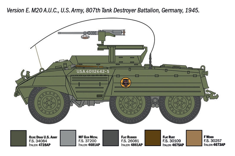 Italeri 7087 M8 Greyhound / M20 Armored Utility Car 1/72