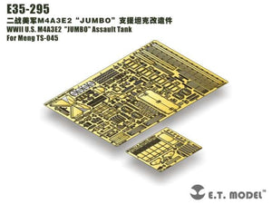 Maquette ET E35-295 Char d&amp;#39;assaut américain M4A3E2 « JUMBO » de la Seconde Guerre mondiale pour Meng TS-045 au 1/35