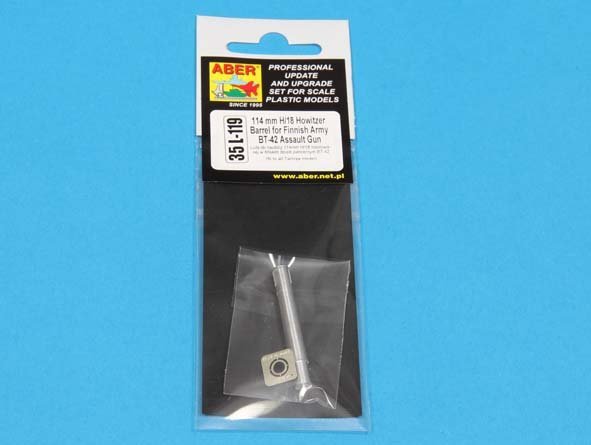 Canon Aber 35L-119 114 mm H/18 pour obusier BT-42 de l&amp;#39;armée finlandaise Tamiya (1/35) – imagen 4
