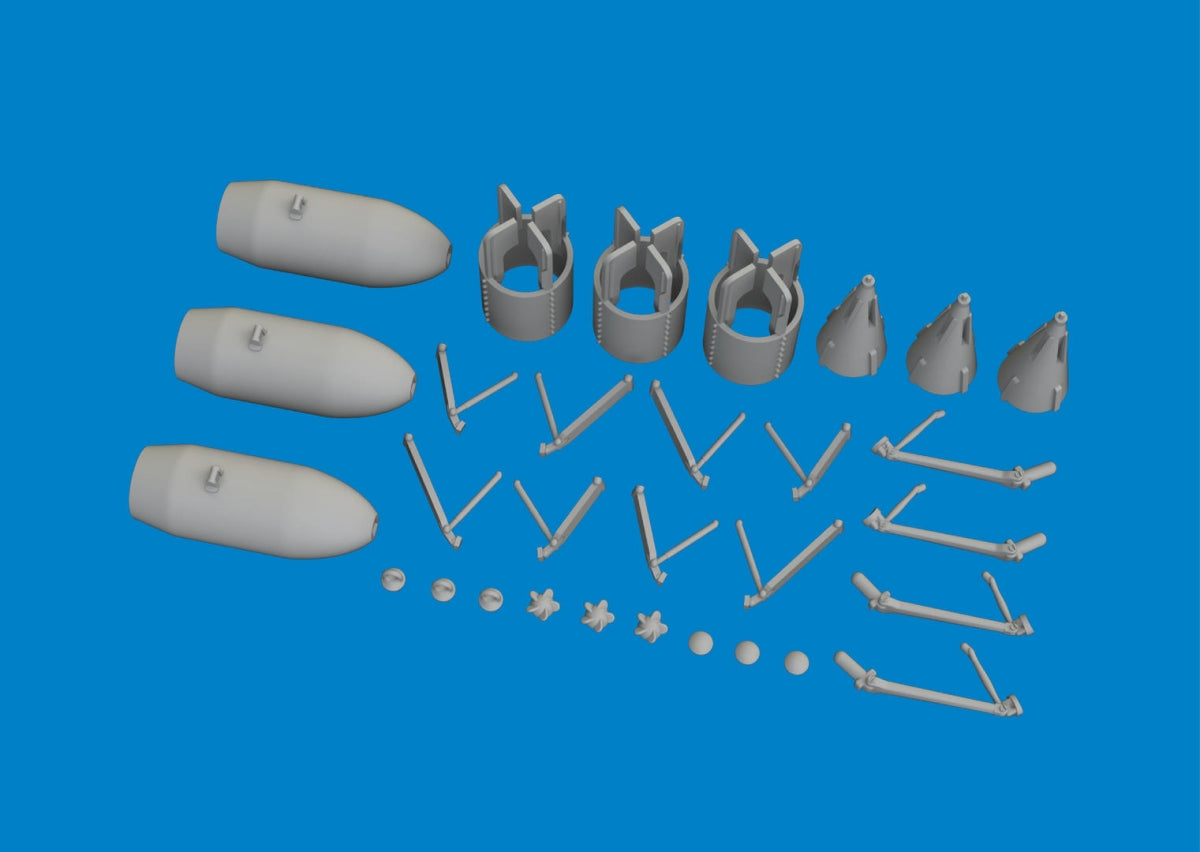 Eduard 6481082 P-40 250lb MC Bombes britanniques IMPRESSION EDUARD 1/48 – immagine 4