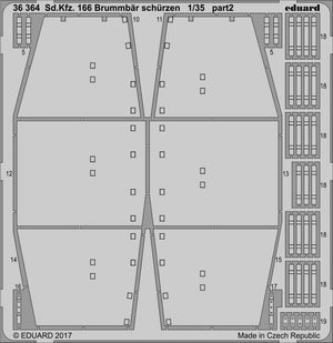 Edouard 36364 Sd. Kfz. 166 Brummbar Schurzen TAMIYA 1/35 – image 2