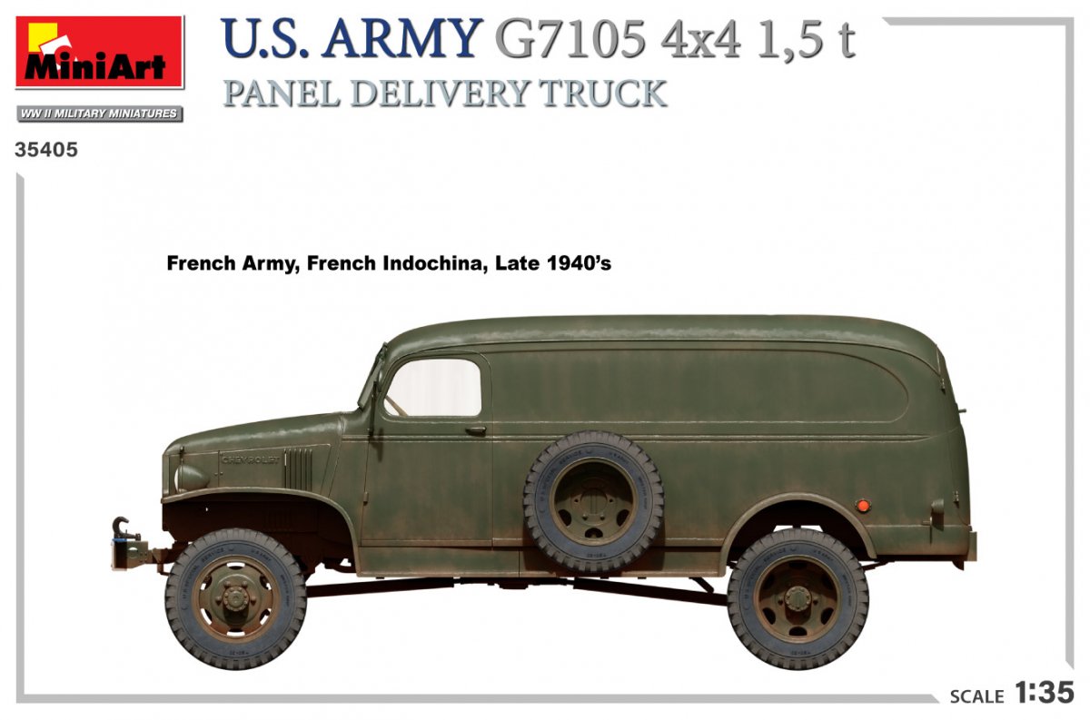 MiniArt 35405 Armée américaine G7105 Camion de livraison de panneaux 4x4 1,5 t 1/35 – image 7