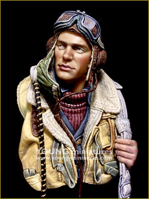 Young Miniatures YM1891 Bataille d&amp;#39;Angleterre Pilote de la RAF Seconde Guerre mondiale 1/10