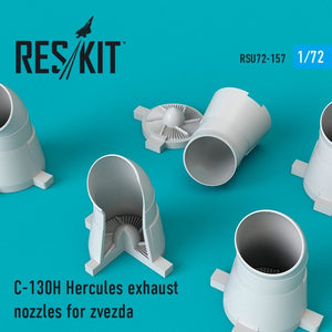 RESKIT RSU72-0157 Buses d&amp;#39;échappement C-130H Hercules pour Zvezda 1/72