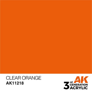 AK Interactive AK11218 ORANGE TRANSPARENT – STANDARD 17 ml