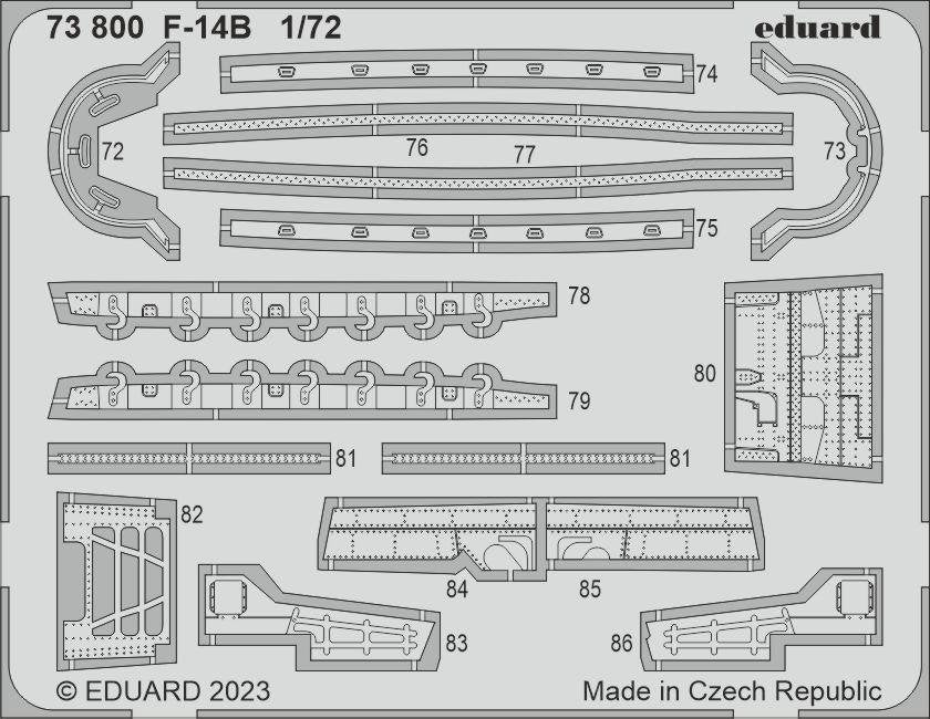 Eduard 73800 F-14B ACADEMY 1/72 – zdjęcie 2