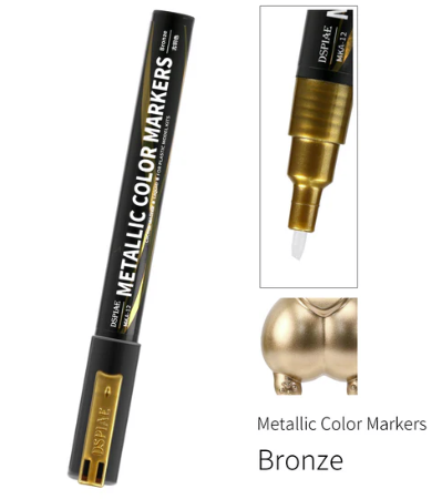 Marqueur de couleur super métallique DSPIAE MKA-12 Bronze
