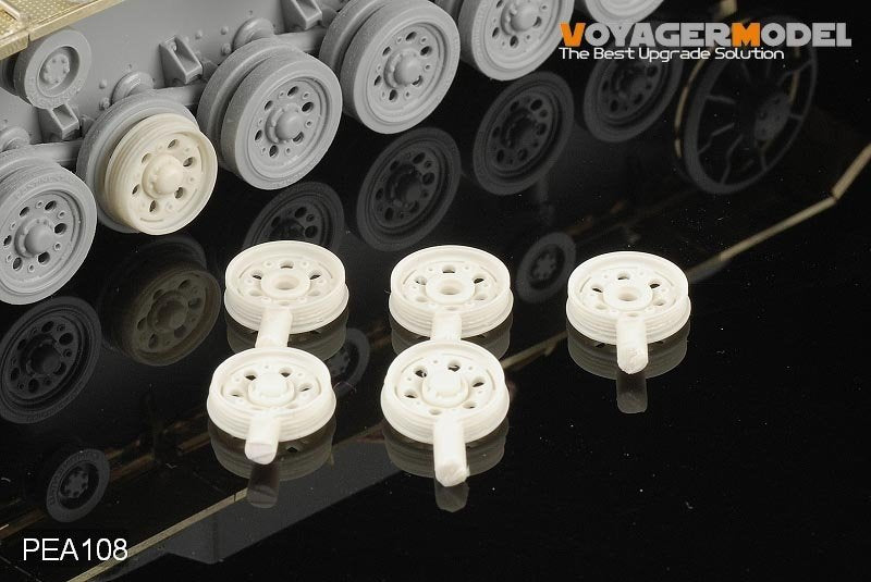 Roues de route endommagées Voyager Model PEA108 pour Pz.Kp.fw III version tardive (pour tous) 1/35