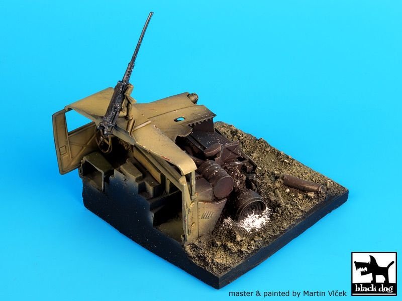 Socle de Humvee détruit Black Dog D35018, échelle 1/35 – image 3