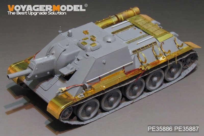 Voyager modèle PE35886 seconde guerre mondiale russie SU-122 Basic pour MINIART 1/35  – image 2