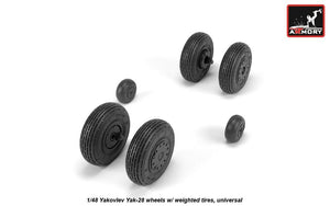 Roues de Yak-28 avec pneus lestés Armory Models AW48037, échelle 1/48 – imagen 3