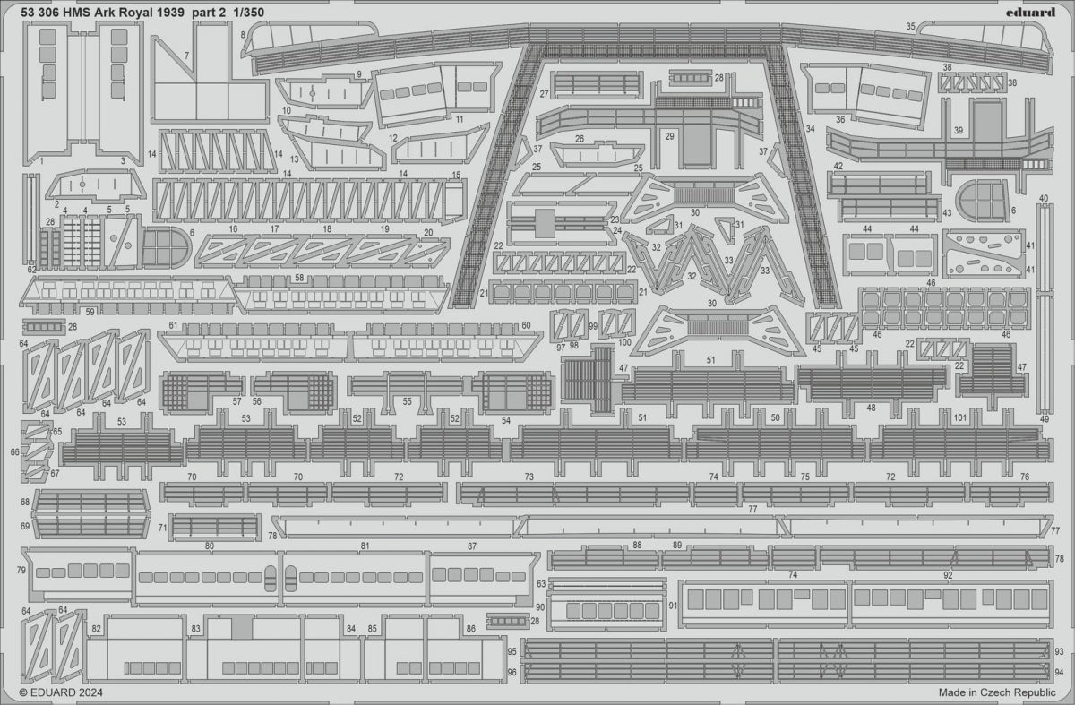 Eduard 53306 HMS Ark Royal 1939 partie 2 J&amp;#39;ADORE CE MAQUETTE 1/350