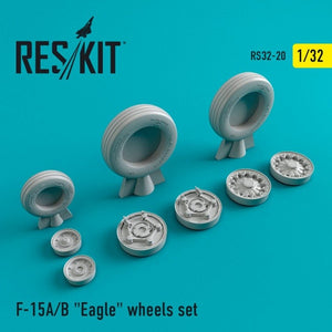 Roues en résine RESKIT RS32-0020 F-15 (A/B) « Eagle » 1/32