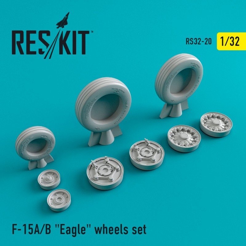 Roues en résine RESKIT RS32-0020 F-15 (A/B) « Eagle » 1/32
