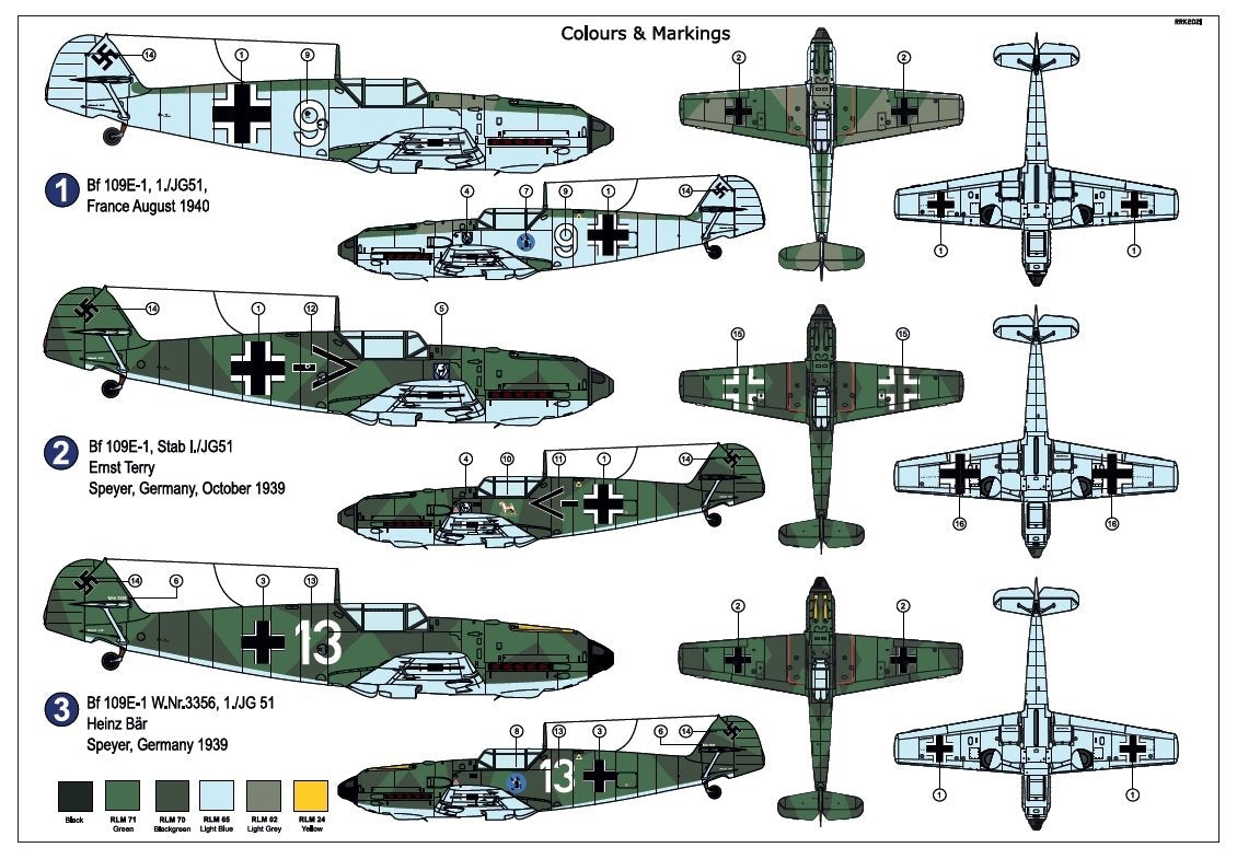 AZ Model AZ7699 Bf 109E-1 „JG.51“ 1/72 – zdjęcie 2