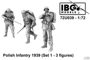 IBG 72U039 Infanterie polonaise 1939 Set 1 (impression 3D - 3 figurines) 1/72