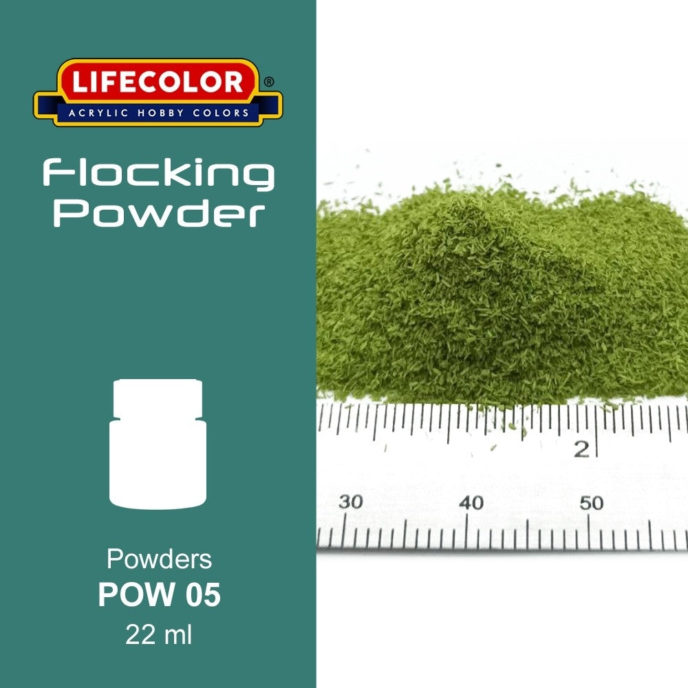 Poudre floquée Lifecolor POW05 Vert luxueux 22 ml