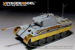 Maquette Voyager PE35981 Char Panther A allemand de la Seconde Guerre mondiale (modèle de base) pour TAKOM au 1/35 – Bild 15