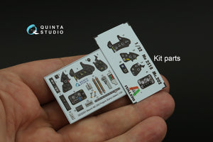 Quinta Studio QD32201 Macchi MC.202 Folgore Early Intérieur coloré et imprimé en 3D sur papier décalque (Italeri) 1/32 – image 13