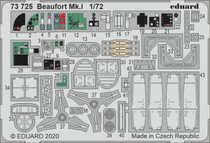 Maquette Eduard BIG72163 Beaufort Mk.I pour AIRFIX au 1/72 – immagine 4