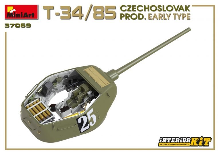 Miniart 37069 T-34/85 Production tchécoslovaque Type précoce 1/35 – immagine 14
