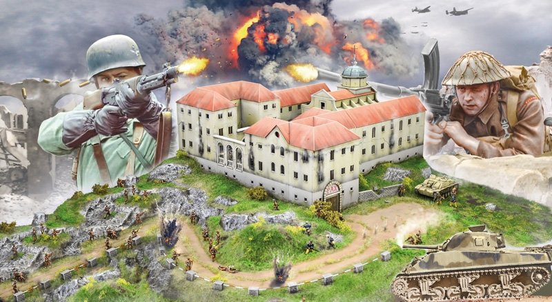 Italeri 6198 Abbaye de Montecassino 1944 Percée de la ligne Gustav - Coffret de bataille 1/72 – immagine 2