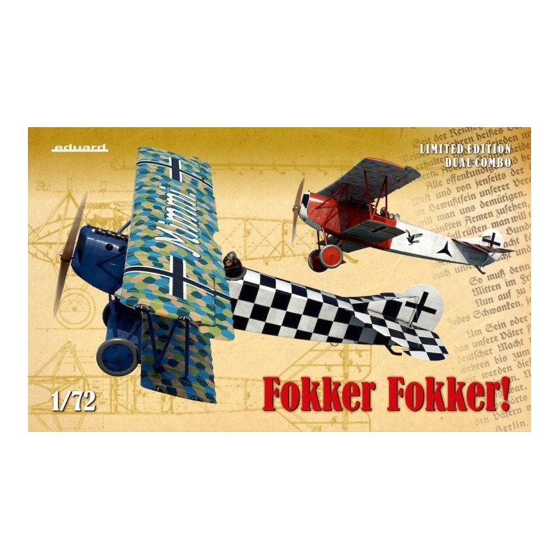 Eduard 2133 Fokker ! Édition limitée Fokker D.VII 1/72
