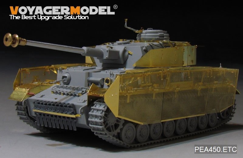 Voyager modèle PEA450 WWII allemand Pz.Kpfw.IV Ausf.J &amp;quot;Thoma Shields&amp;quot; treillis métallique schürzen (dernière production) (POUR Boder 35008) 1/35 – imagen 2