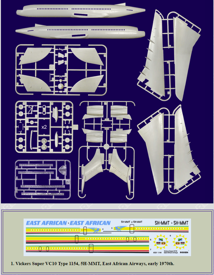 Roden 329 Vickers VC-10 Super type 1154 1/144  – imagen 2